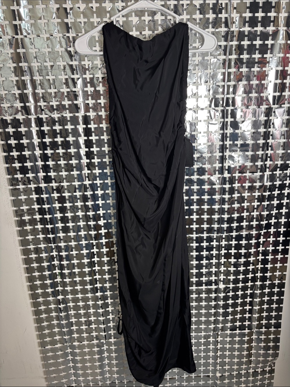 By Malene Birger Black Draped Maxi Dress